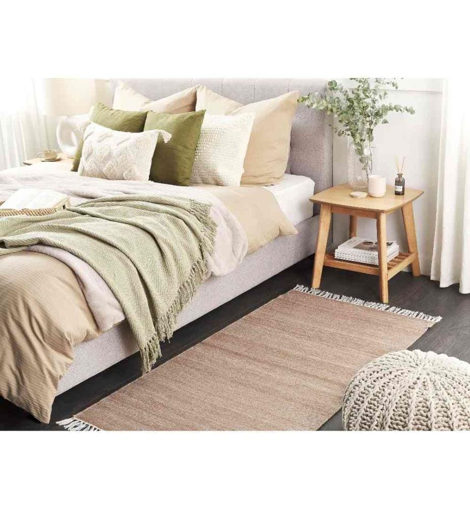 Teppich MALHIA Sandbeige 80 x 150 cm