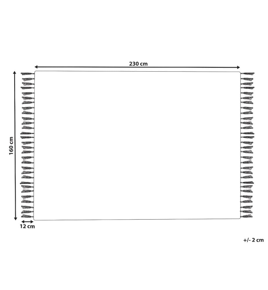 Tapis BADEMLI Bleu foncé 160 x 230 cm