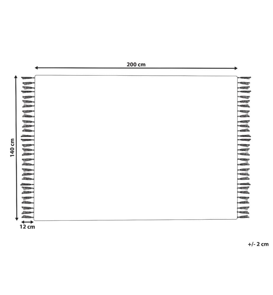 Tapis BADEMLI Gris clair 140 x 200 cm