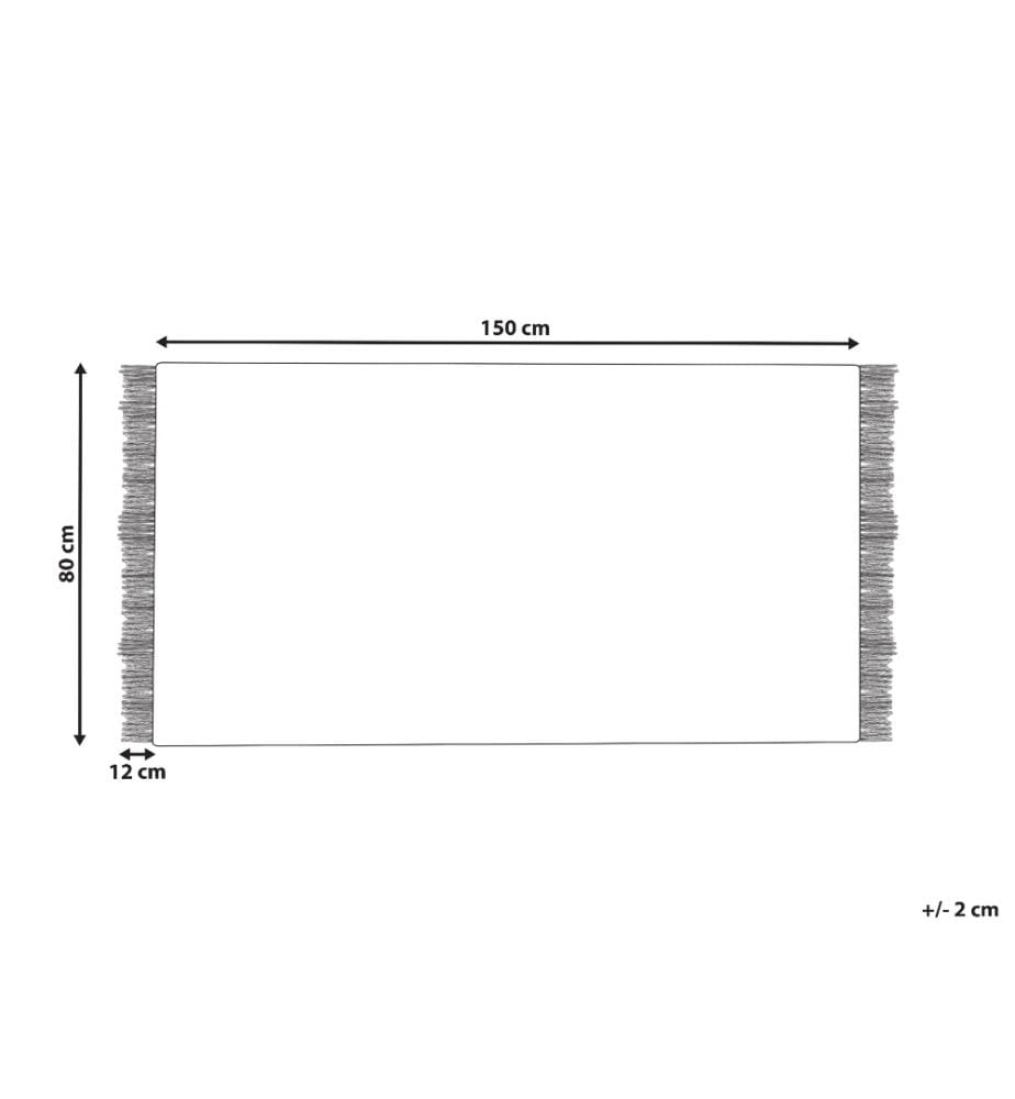 Tapis TEKELER Gris 80 x 150 cm Laine