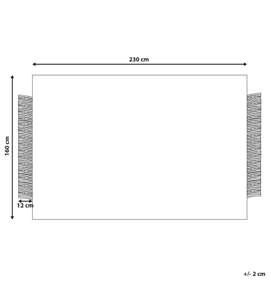 Tapis ATLANTI Noir 160 x 230 cm Laine