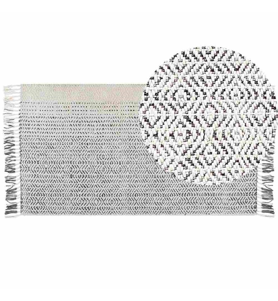 Tapis OMERLI Blanc 80 x 150 cm Laine