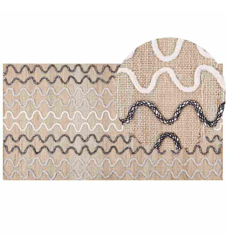 Teppich SOGUT Beige 80 x 150 cm Jute