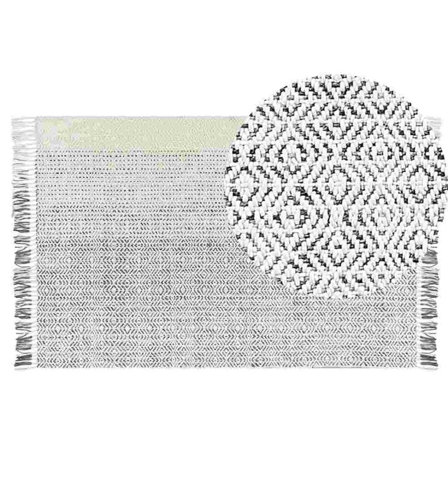 Tapis OMERLI Blanc 140 x 200 cm Laine