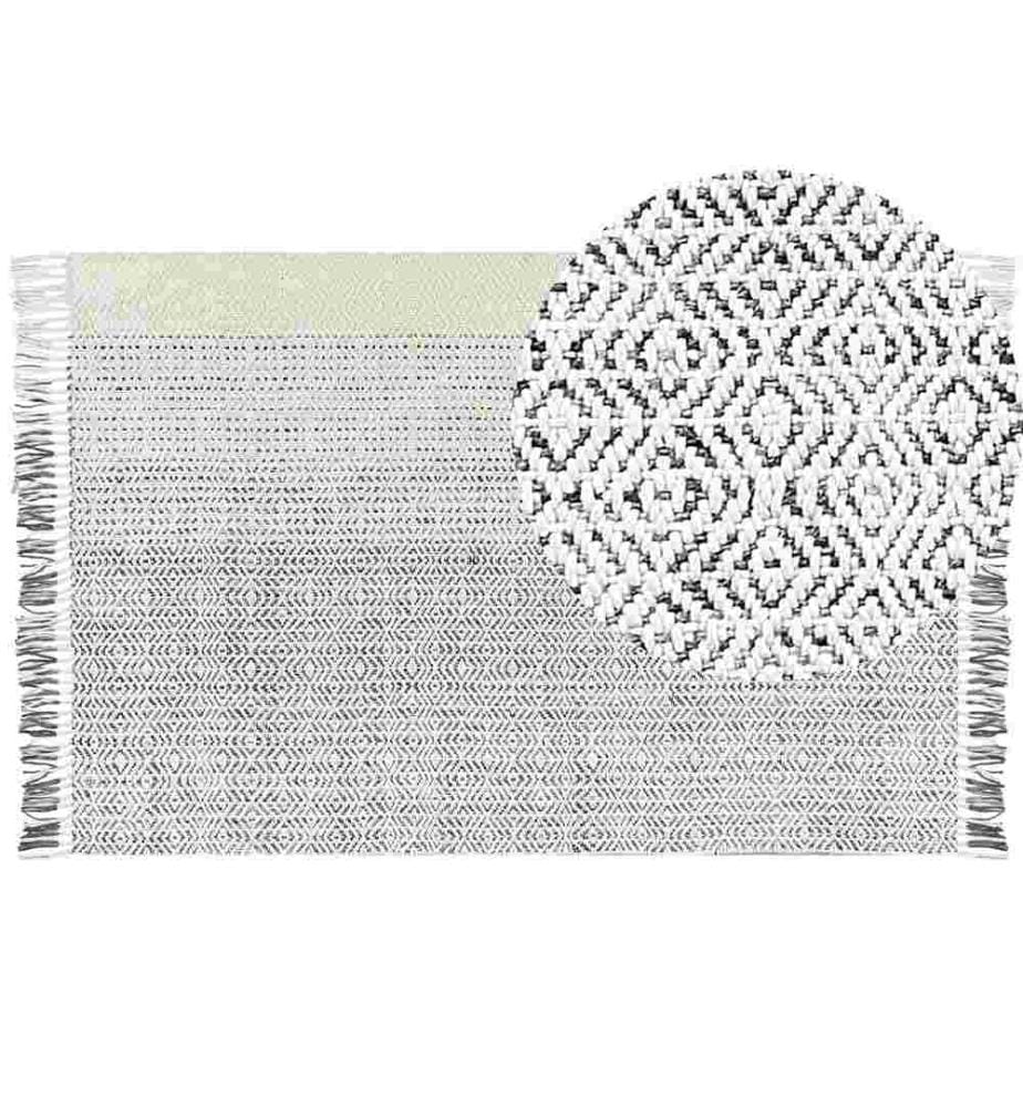 Tapis OMERLI Blanc 160 x 230 cm Laine