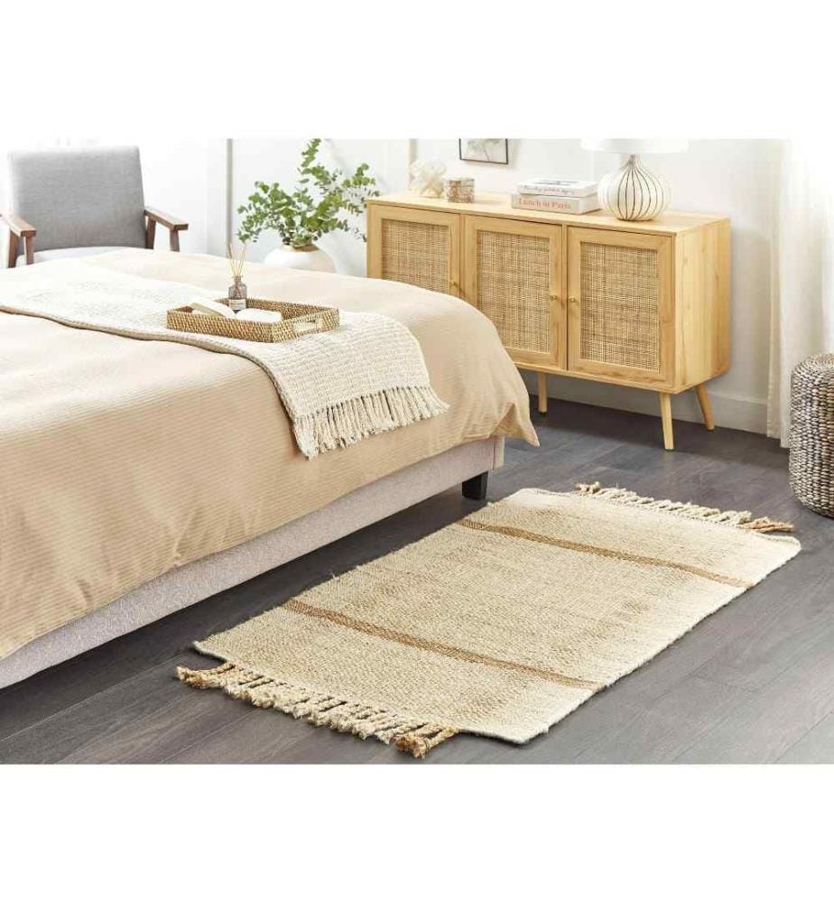 Tapis YELMEZ Beige 80 x 150 cm Jute