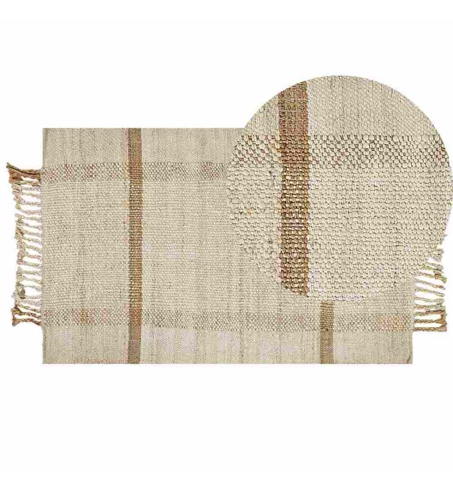 Tapis YELMEZ Beige 80 x 150 cm Jute