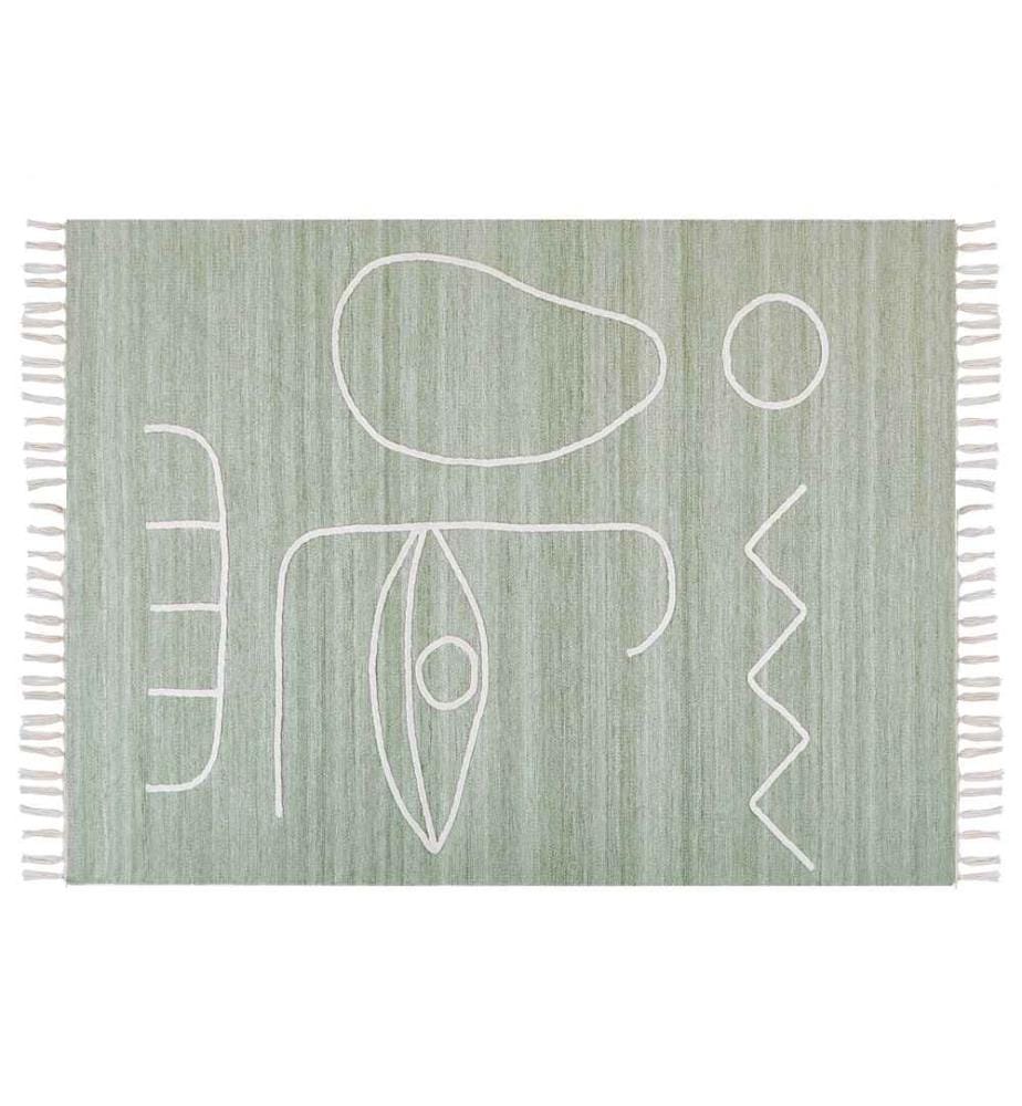Tapis d'extérieur YAVU Vert clair 140 x 200 cm