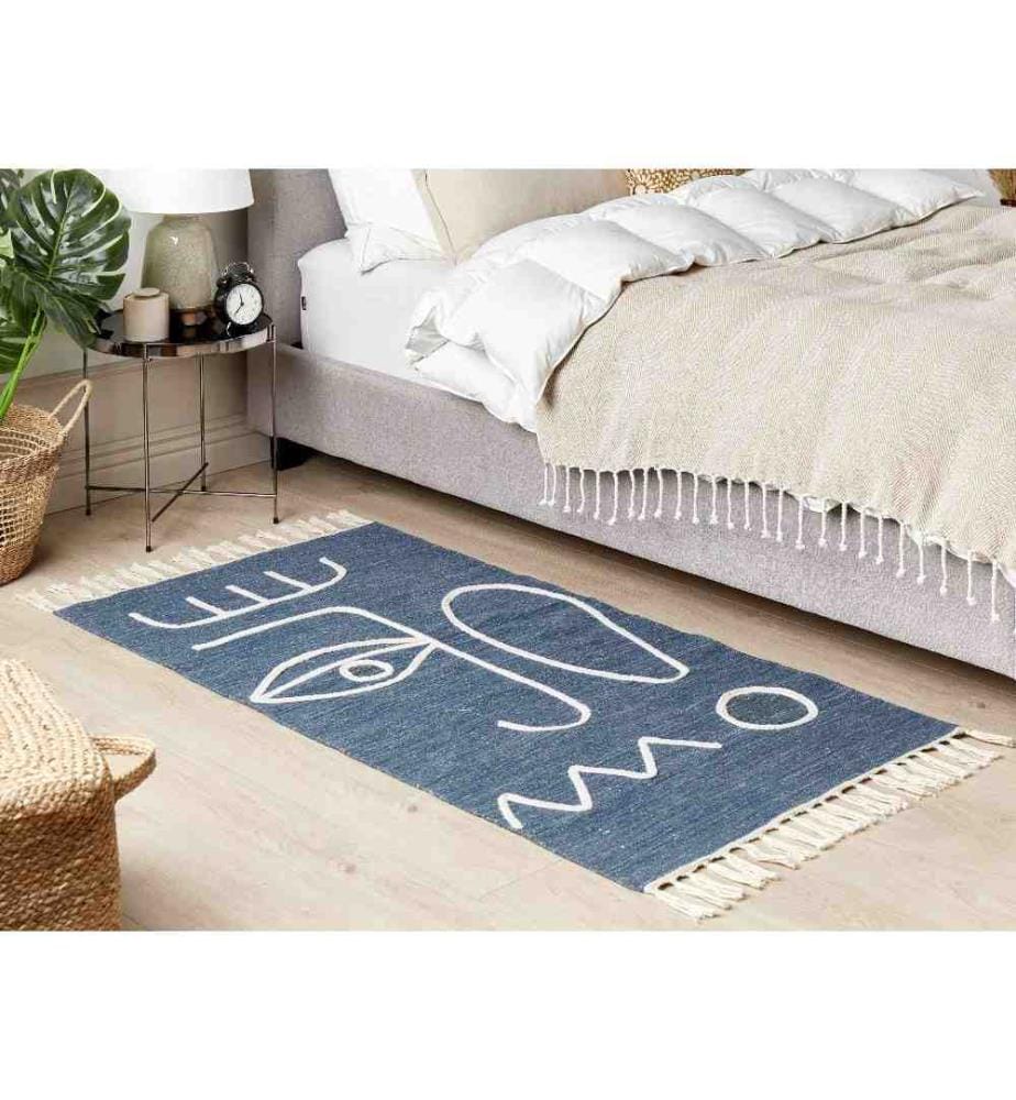 Outdoorteppich YAVU Blau 80 x 150 cm