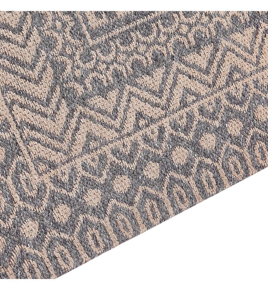 Teppich BAGLAR Grau 80 x 150 cm Jute