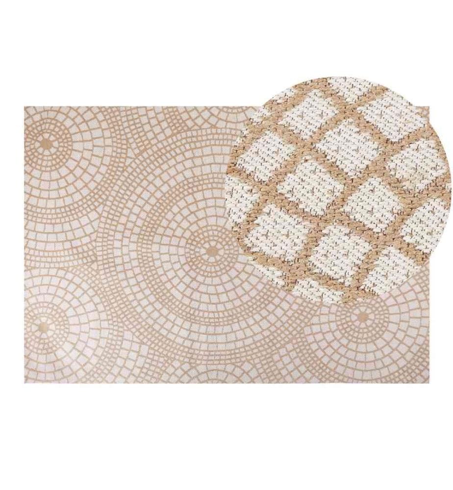 Tapis ARIBA Blanc Beige 160 x 230 cm Jute