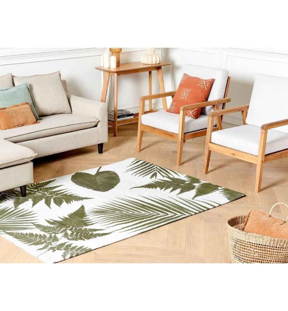 Tapis BARZAH Vert 140 x 200 cm Coton
