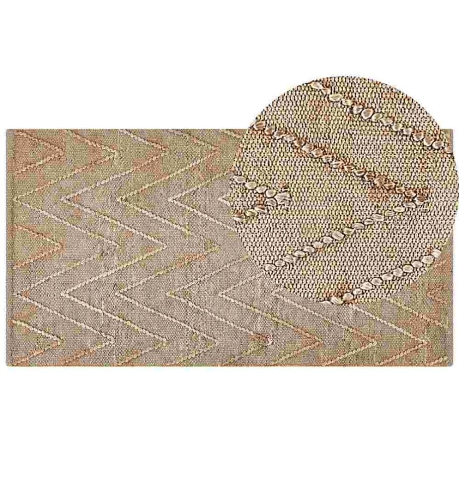 Tapis DADAY Beige 80 x 150 cm Jute