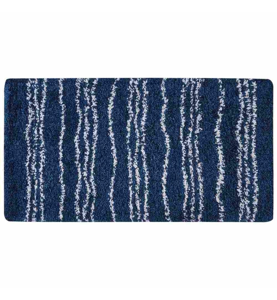 Tapis à poils longs TASHIR Bleu 80 x 150 cm