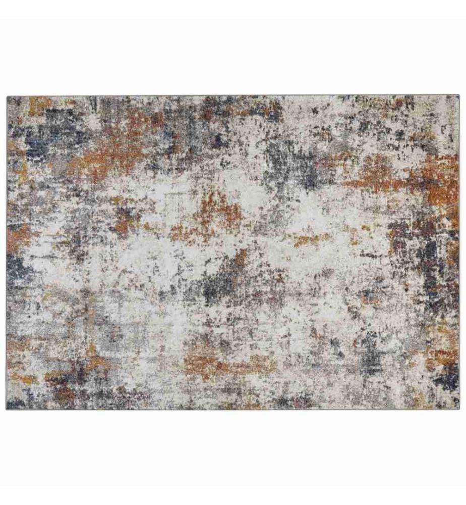 Teppich Mehrfarbig 160 x 230 cm Rechteckig Kurzflor Abstraktes Muster Abstrakter Teppich für Wohnzimmer Schlafzimmer Flur