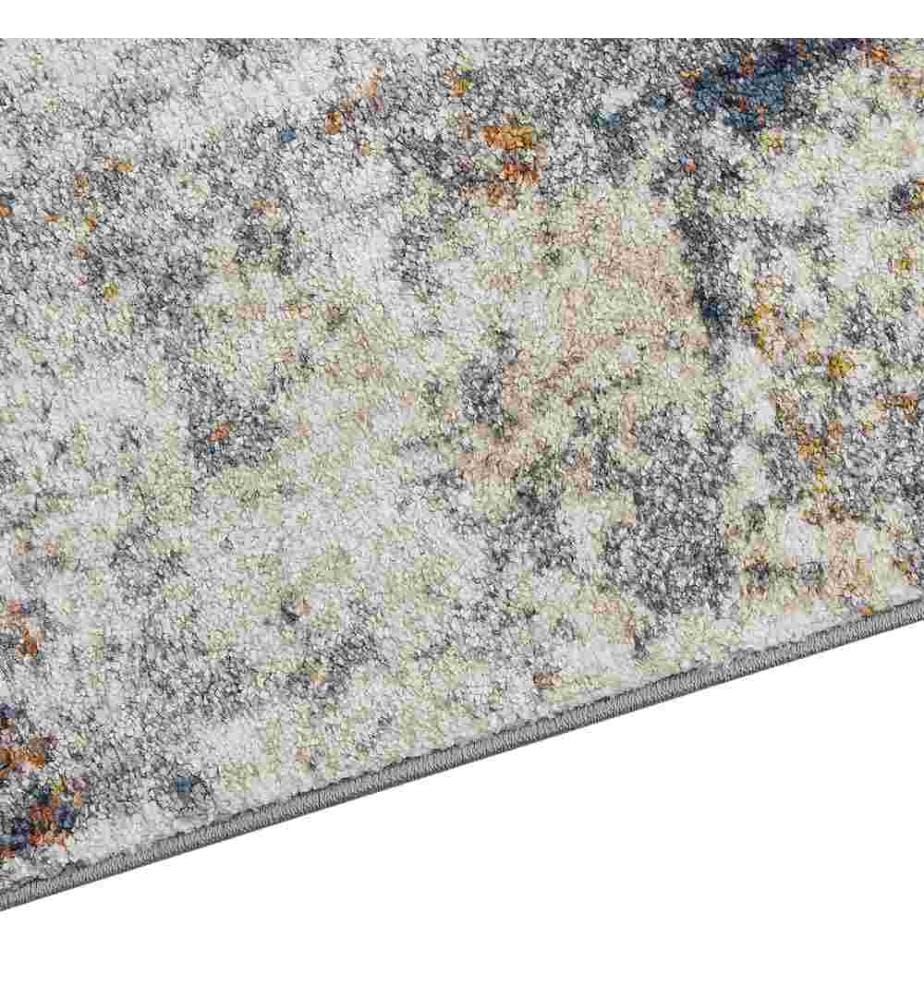 Teppich Mehrfarbig 160 x 230 cm Rechteckig Kurzflor Abstraktes Muster Abstrakter Teppich für Wohnzimmer Schlafzimmer Flur