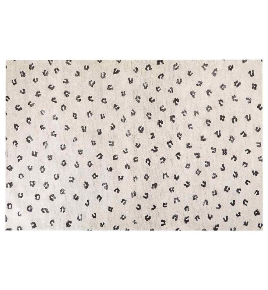 Teppich Hellbeige Baumwolle 200 x 300 cm Rechteckig mit Flecken Tiermotiv Modern