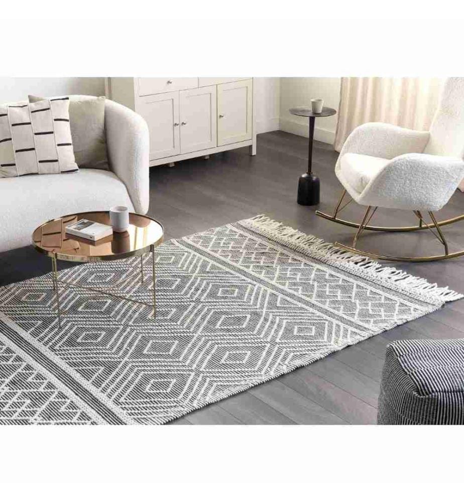 Tapis SAVUCA Noir 160 x 230 cm Laine