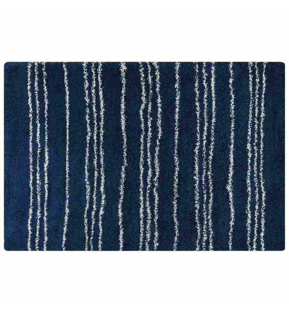 Tapis à poils longs TASHIR Bleu 200 x 300 cm