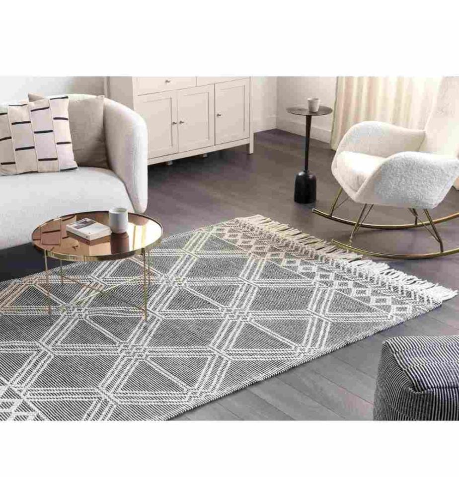 Tapis TOPRAKKALE Gris 160 x 230 cm Laine