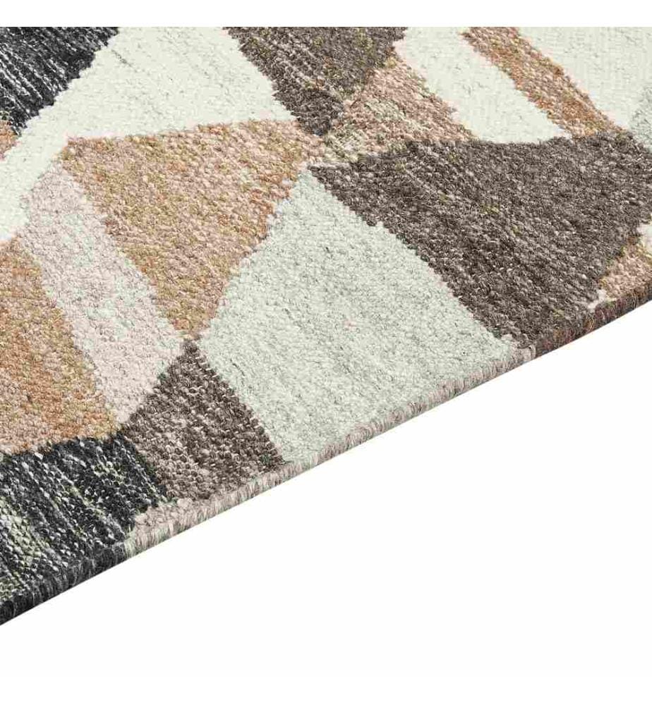 Teppich ARGAVAND Beige 200 x 300 cm Wolle Kelim