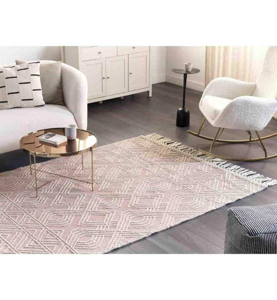 Tapis ADANA Rose pastel 160 x 230 cm Laine