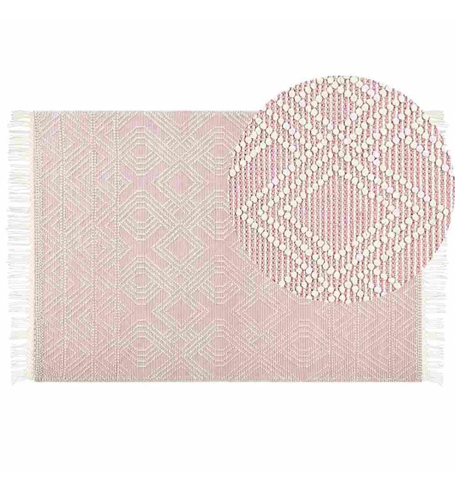 Tapis ADANA Rose pastel 160 x 230 cm Laine