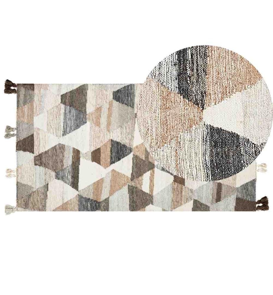 Tapis ARGAVAND Beige 80 x 150 cm Laine Kilim