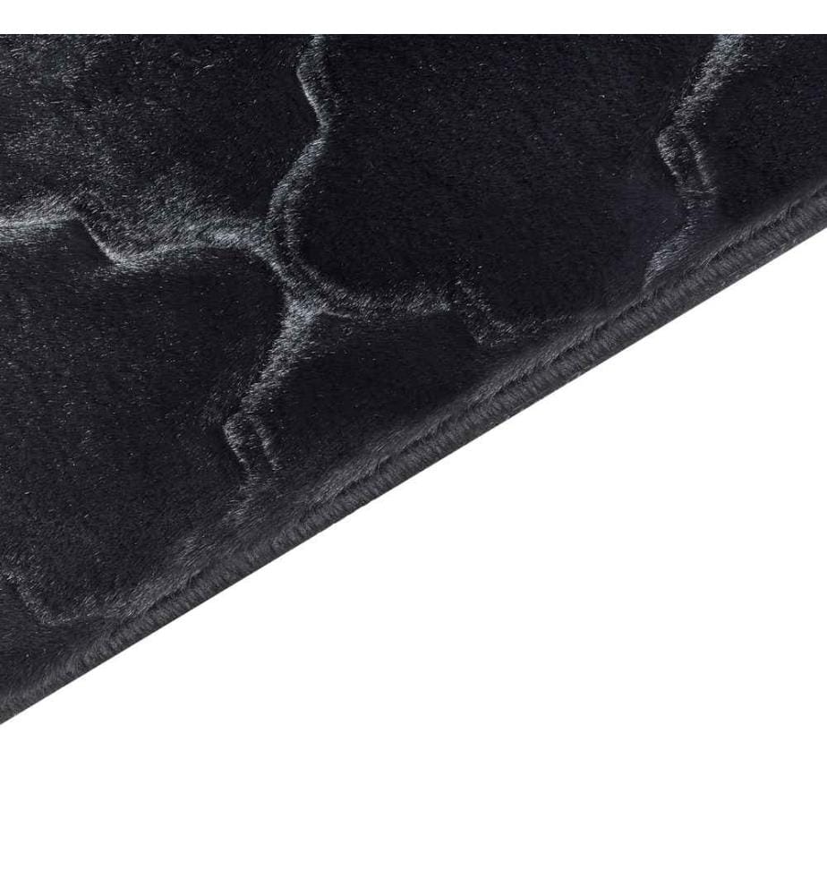 Kunstfellteppich GHARO Schwarz 160 x 230 cm