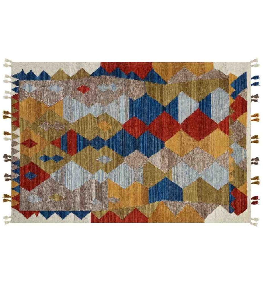 Teppich ARZAKAN Bunt 200 x 300 cm Wolle Kelim