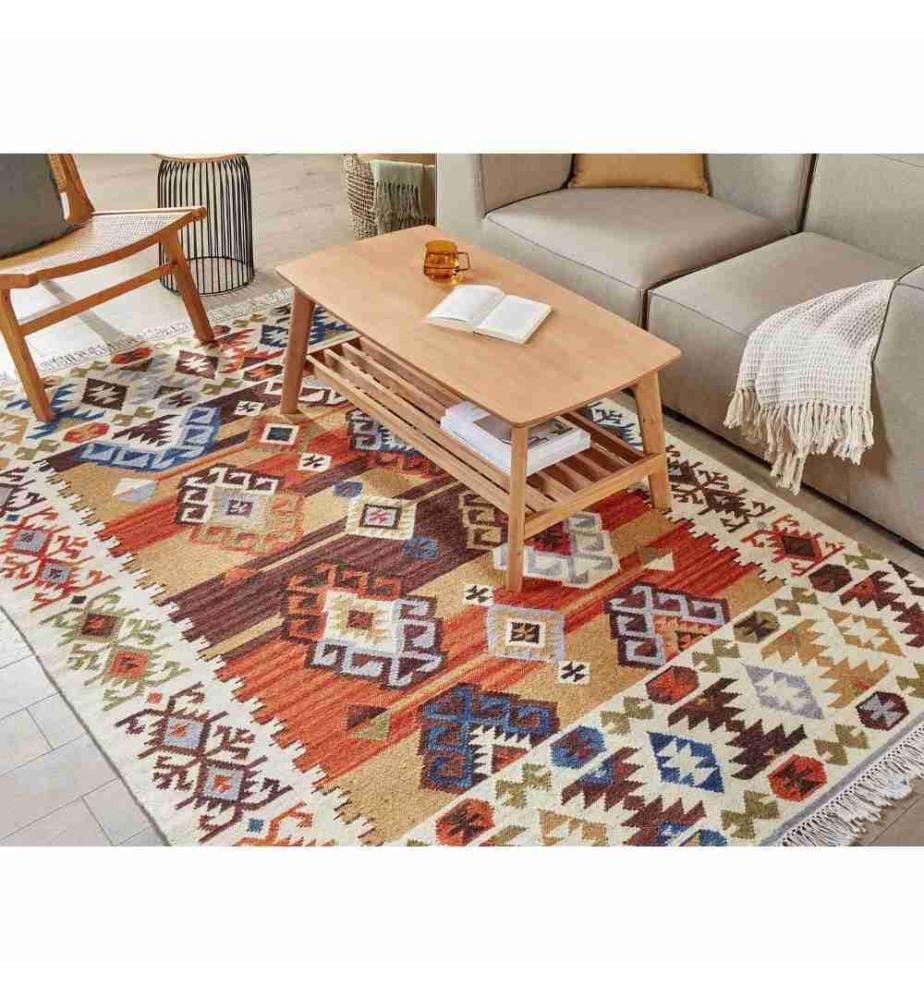 Tapis VOSKETAP Multicolore 160 x 230 cm Laine Kilim