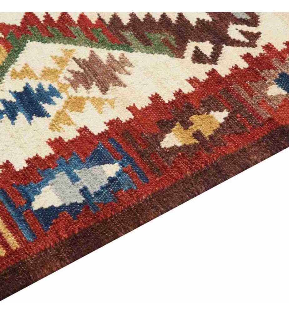 Teppich AREVIK Bunt 80 x 150 cm Wolle Kelim