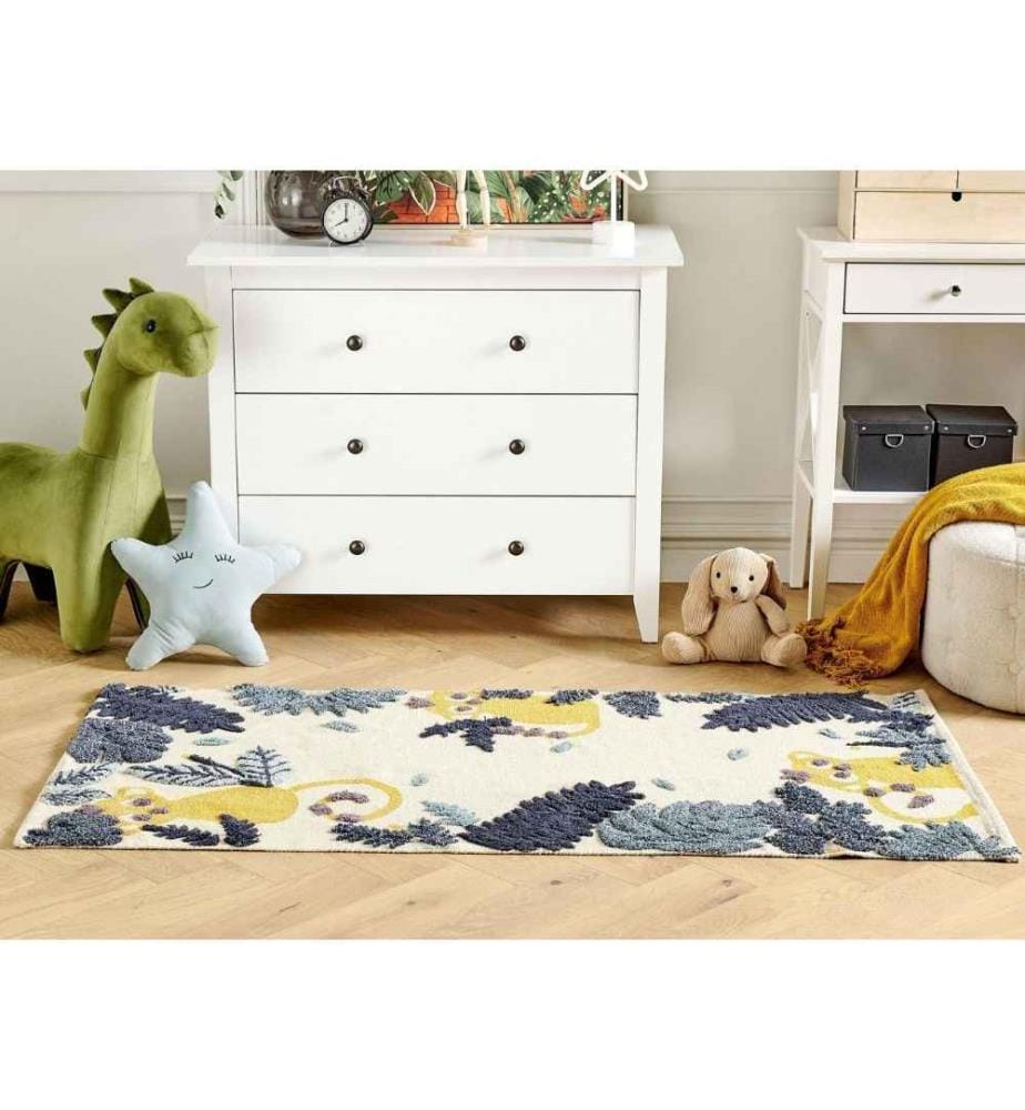 Kinderteppich NAIBOS Bunt 80 x 150 cm Baumwolle