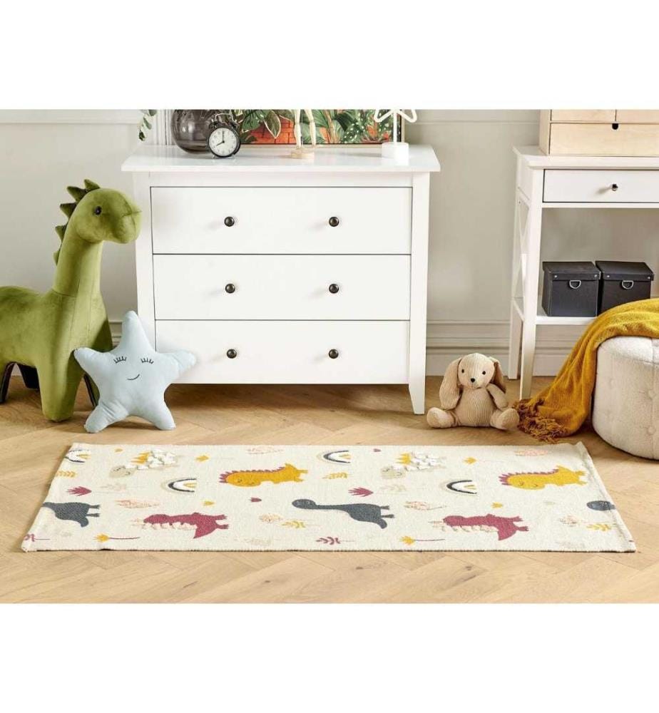 Kinderteppich TIOP Bunt 80 x 150 cm Baumwolle
