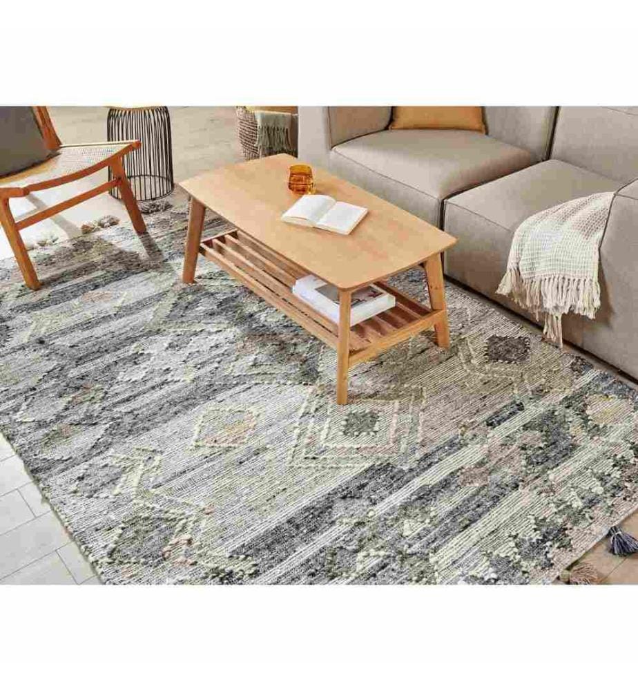 Tapis ARATASHEN Gris 160 x 230 cm Laine Kilim