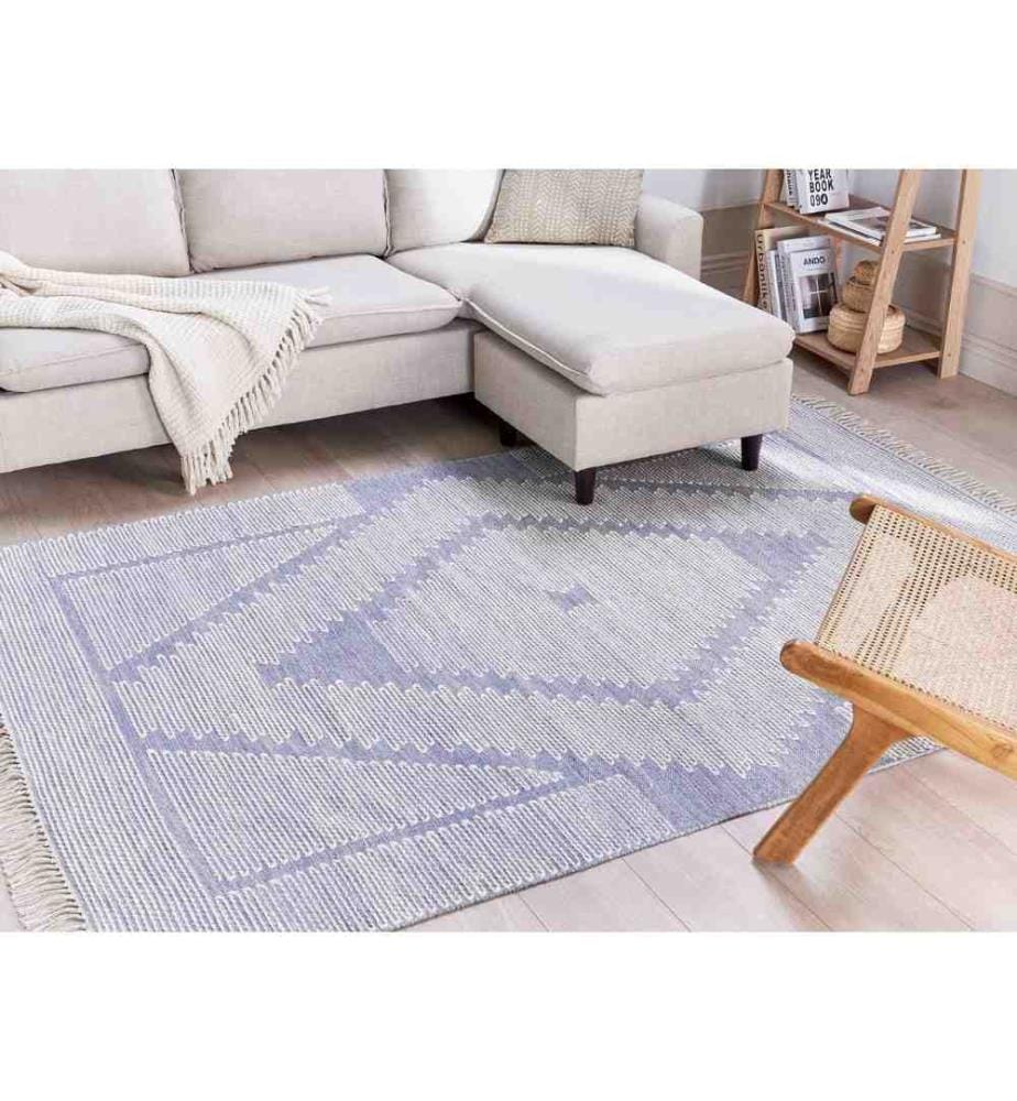 Tapis ANSAR Bleu 160 x 230 cm Coton
