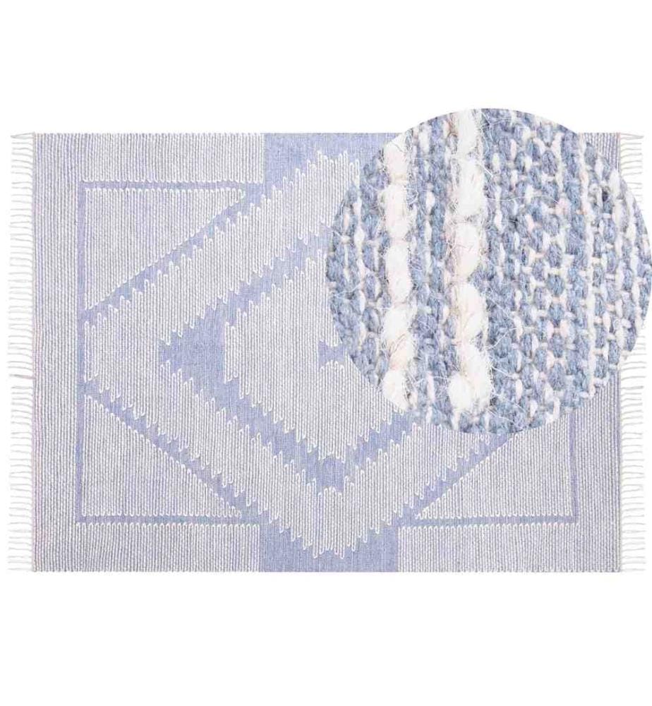 Tapis ANSAR Bleu 160 x 230 cm Coton