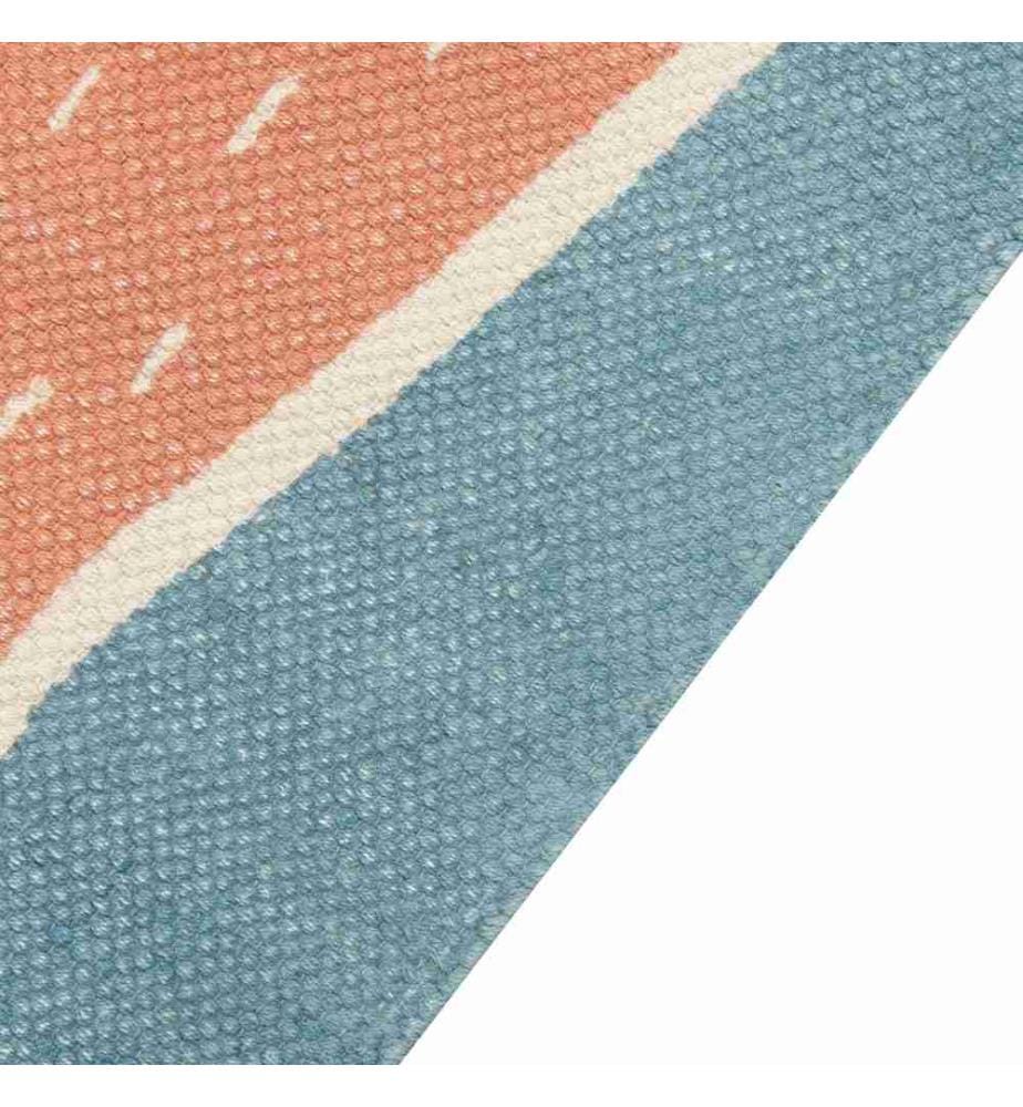 Kinderteppich ISAK Blau 80 x 150 cm Baumwolle