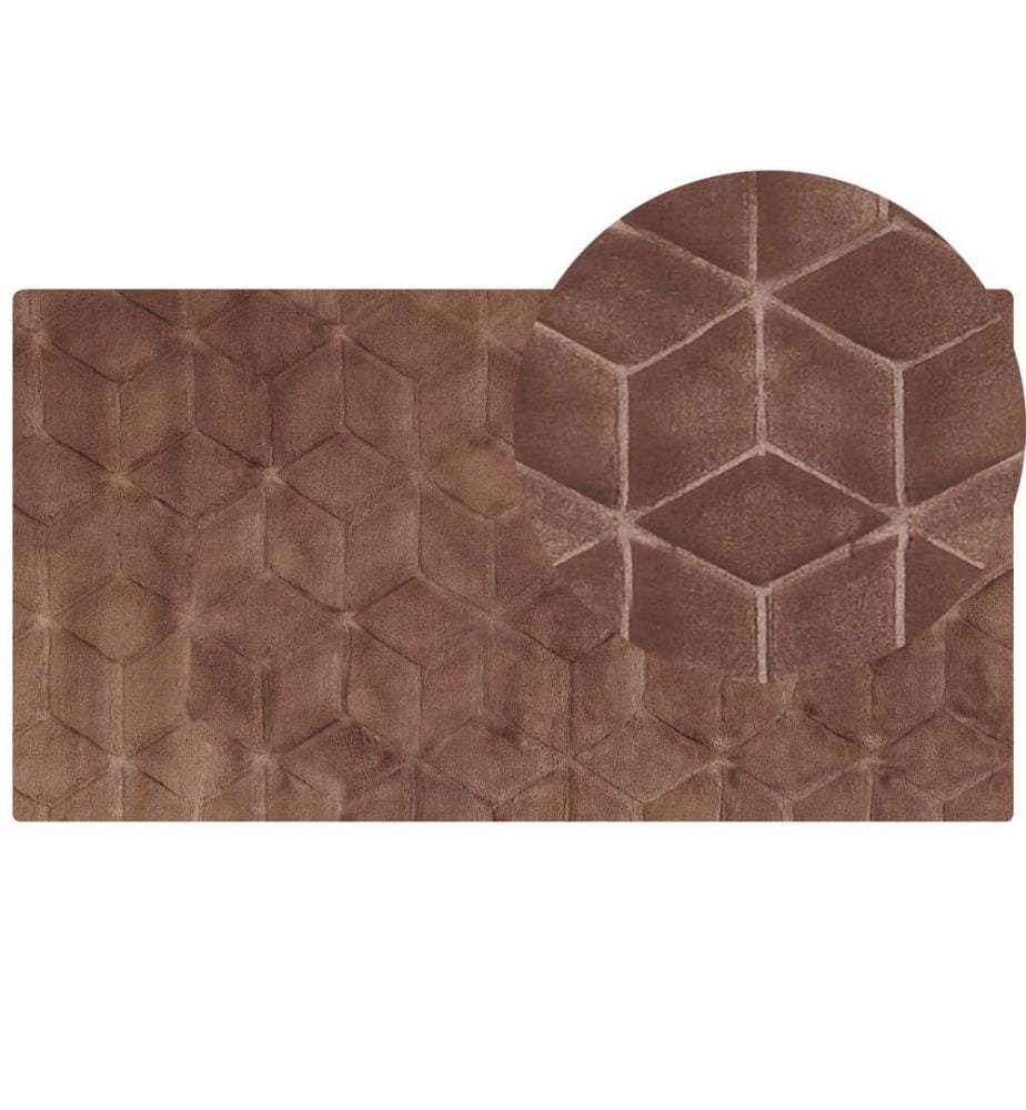 Tapis en fausse fourrure THATTA Marron 80 x 150 cm