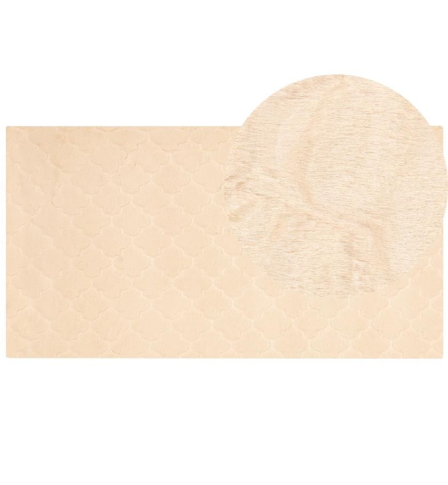 Tapis en fausse fourrure GHARO Beige 80 x 150 cm
