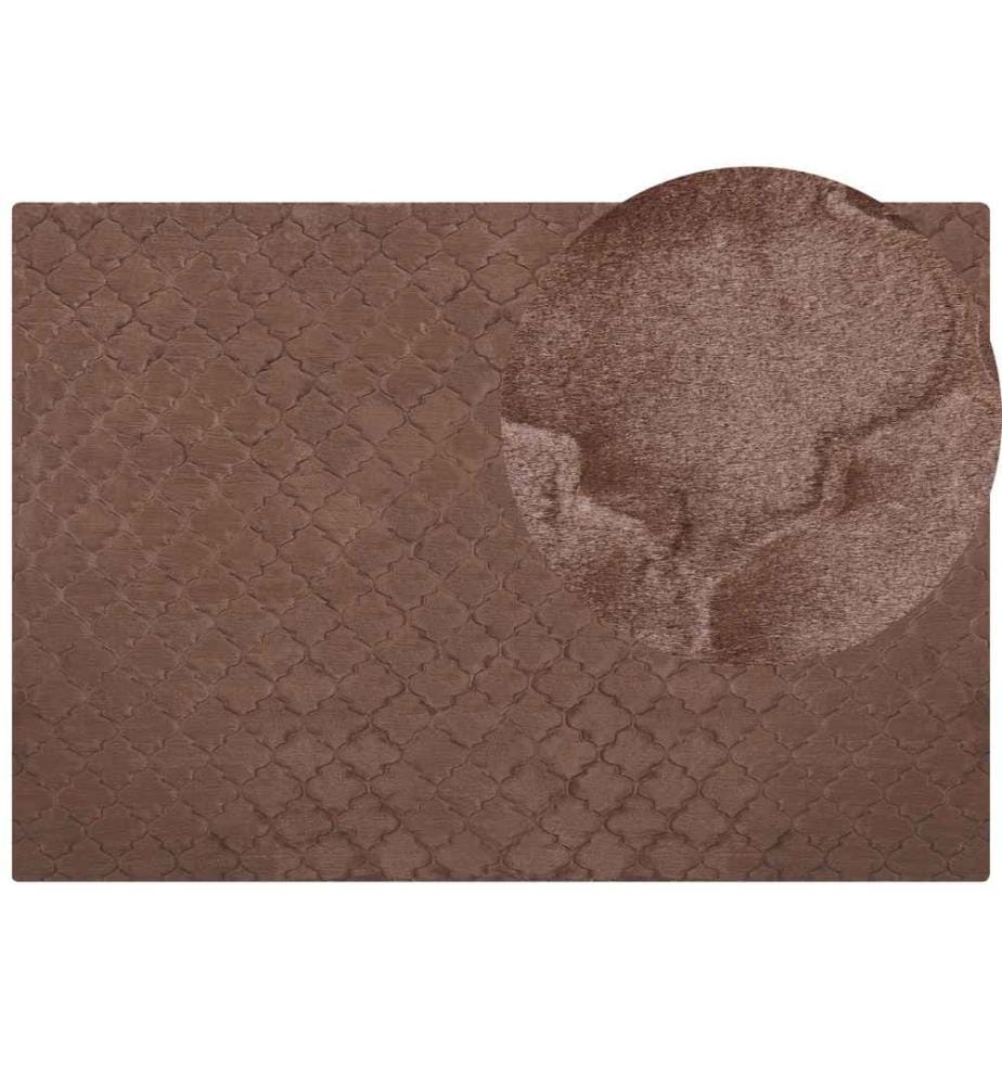 Tapis en fausse fourrure GHARO Marron 160 x 230 cm