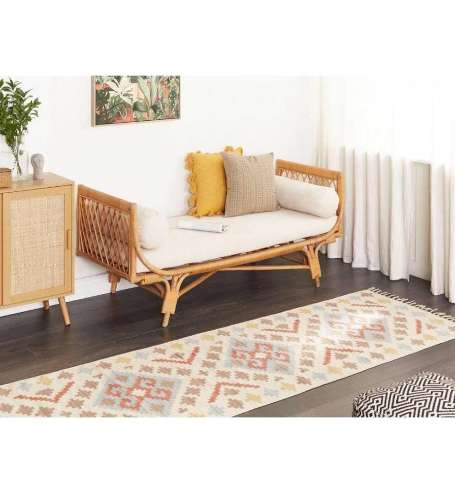 Tapis ATAN Multicolore 80 x 300 cm Coton Kilim