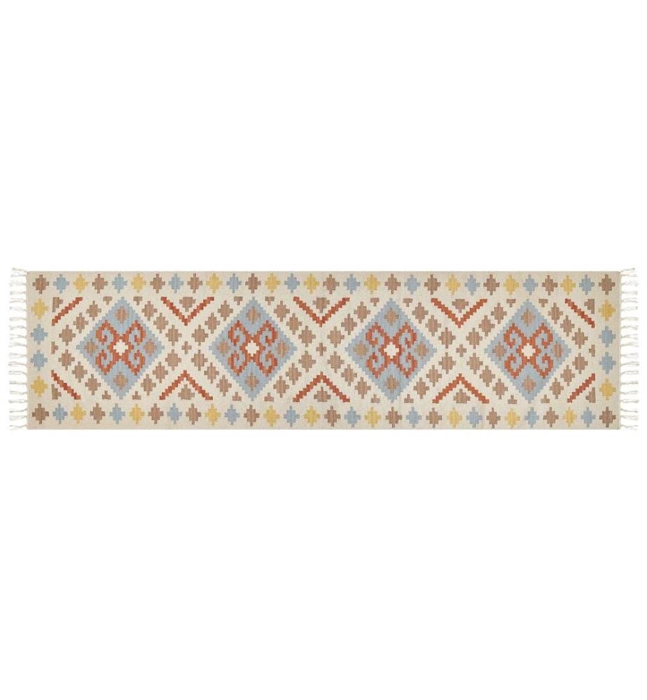Tapis ATAN Multicolore 80 x 300 cm Coton Kilim
