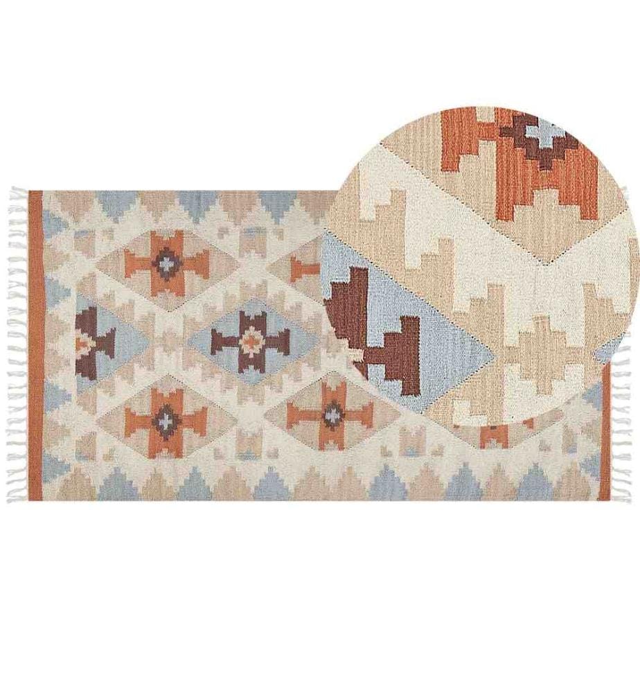 Tapis DILIJAN Multicolore 80 x 150 cm Coton Kilim