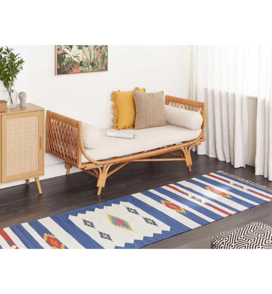 Tapis VARSER Multicolore 80 x 300 cm Coton Kilim