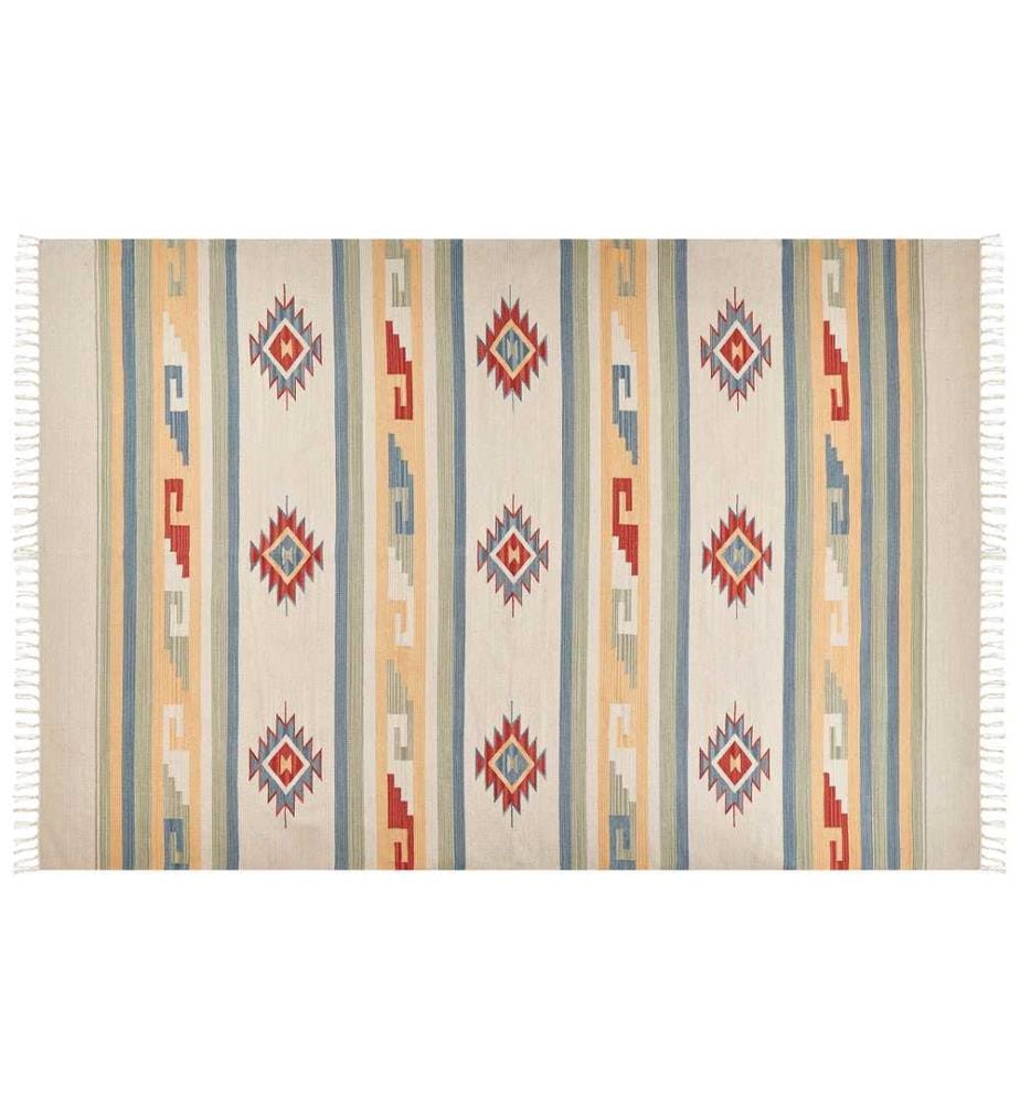 Teppich APARAN Beige 200 x 300 cm Baumwolle Kelim