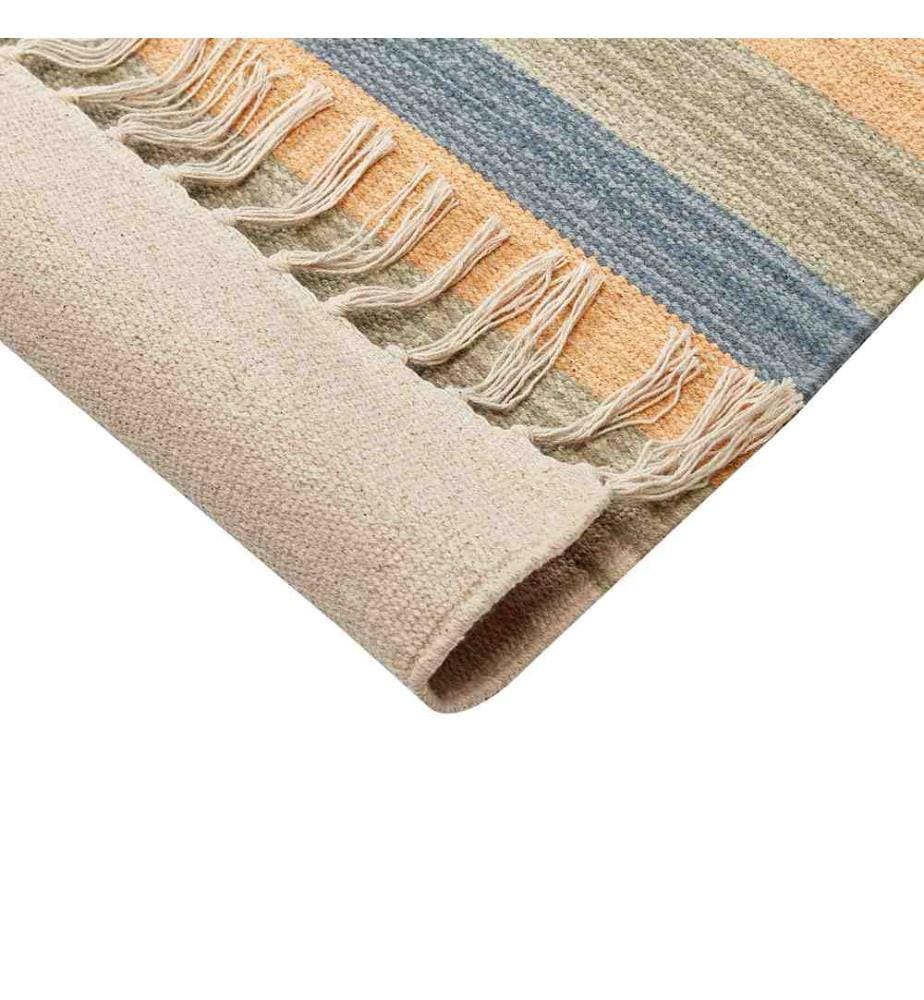 Teppich APARAN Beige 200 x 300 cm Baumwolle Kelim
