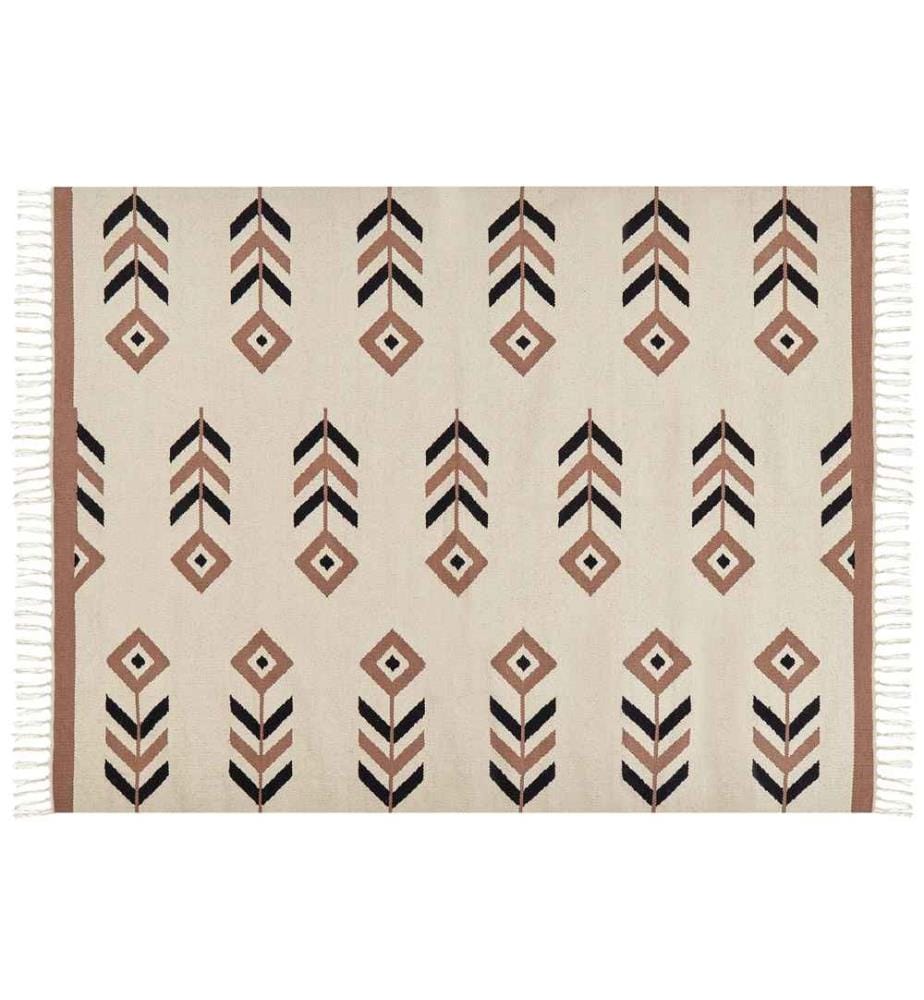 Tapis NIAVAN Beige 160 x 230 cm Coton Kilim