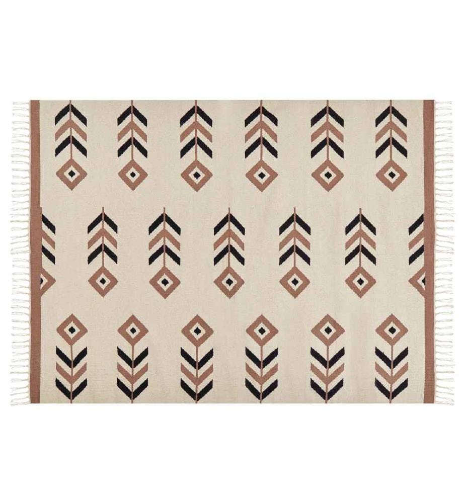Tapis NIAVAN Beige 140 x 200 cm Coton Kilim