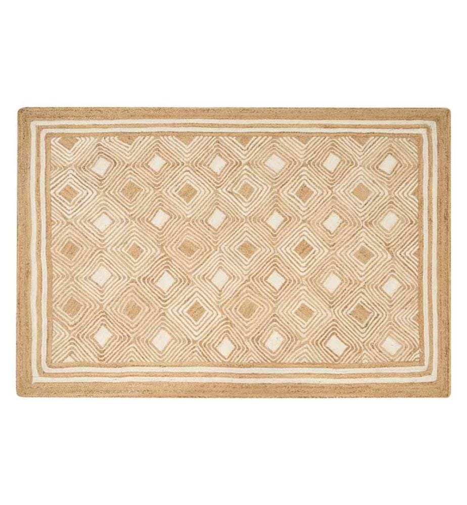 Teppich MENGEN Beige 200 x 300 cm Jute